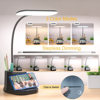 LED Desk Lamps with Pen holder